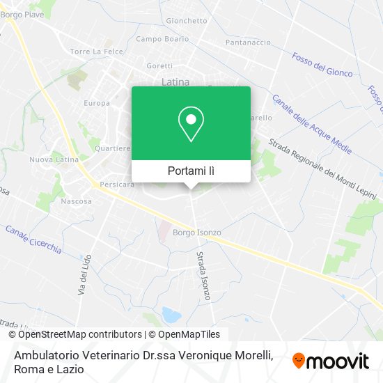 Mappa Ambulatorio Veterinario Dr.ssa Veronique Morelli