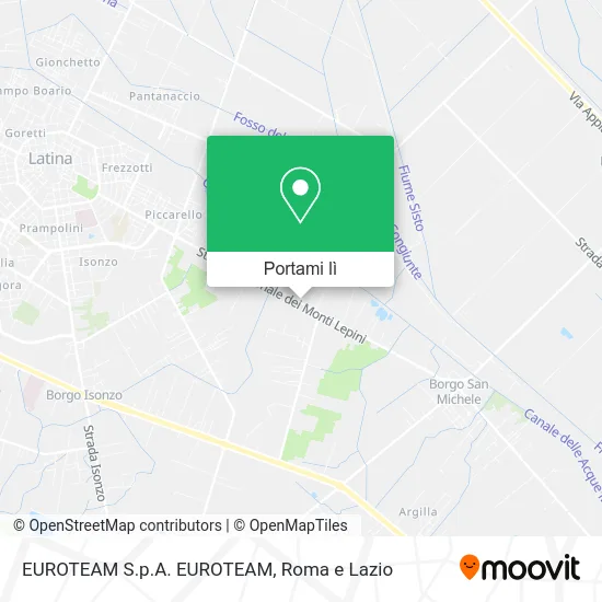 Mappa EUROTEAM S.p.A. EUROTEAM