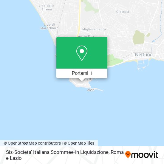 Mappa Sis-Societa' Italiana Scommee-in Liquidazione