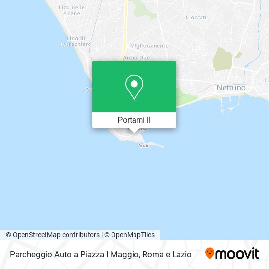 Mappa Parcheggio Auto a Piazza I Maggio