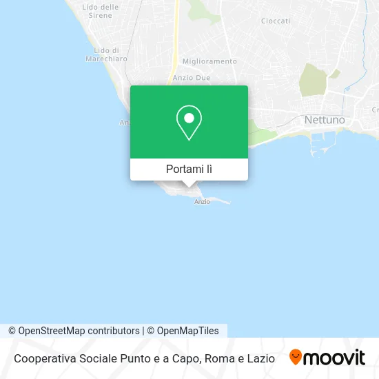 Mappa Cooperativa Sociale Punto e a Capo