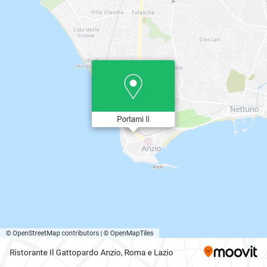 Mappa Ristorante Il Gattopardo Anzio