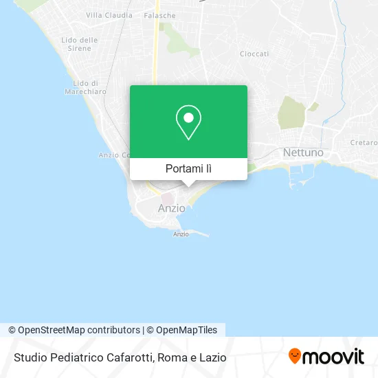 Mappa Studio Pediatrico Cafarotti