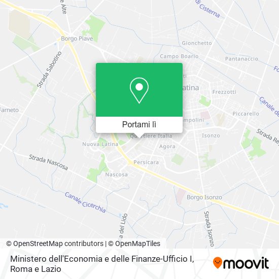 Mappa Ministero dell'Economia e delle Finanze-Ufficio I