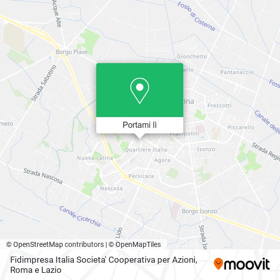 Mappa Fidimpresa Italia Societa' Cooperativa per Azioni