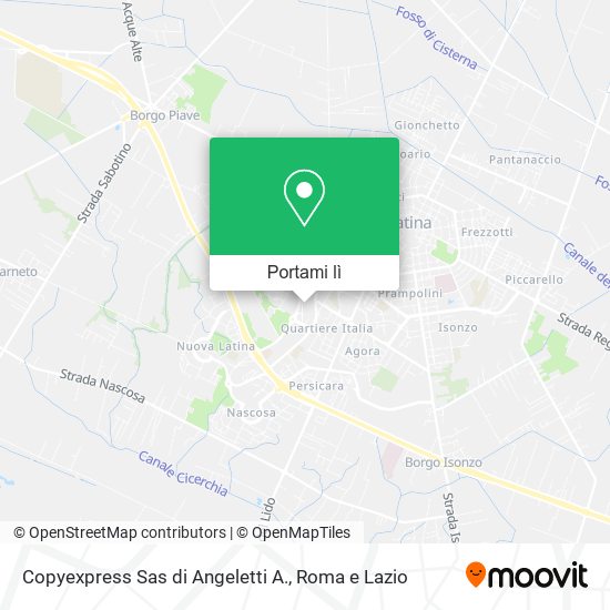 Mappa Copyexpress Sas di Angeletti A.