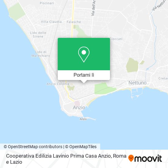 Mappa Cooperativa Edilizia Lavinio Prima Casa Anzio