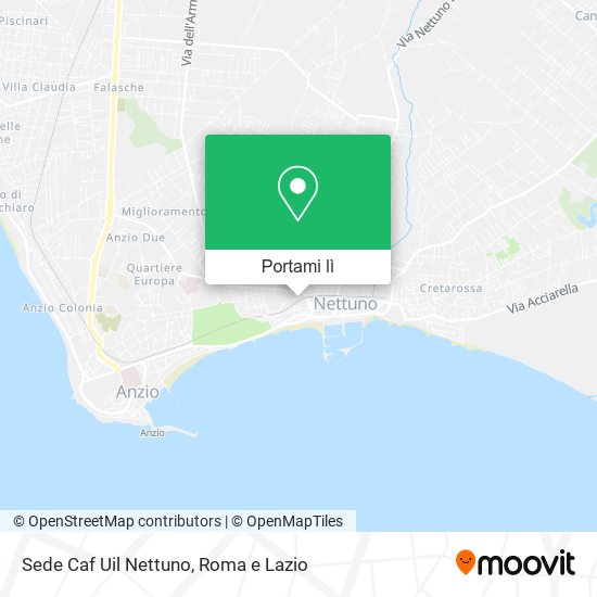 Mappa Sede Caf Uil Nettuno