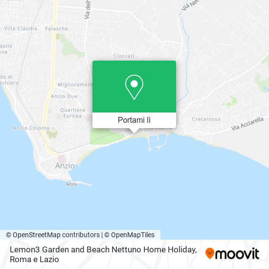 Mappa Lemon3 Garden and Beach Nettuno Home Holiday
