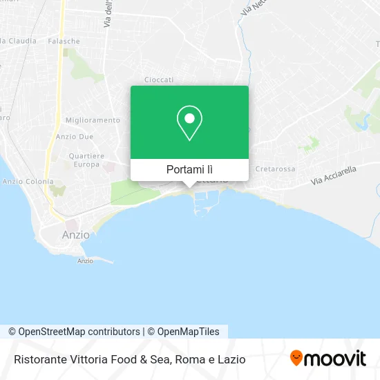 Mappa Ristorante Vittoria Food & Sea