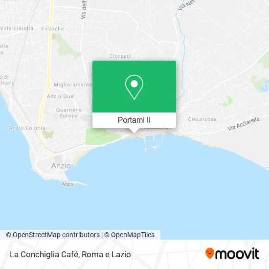 Mappa La Conchiglia Café