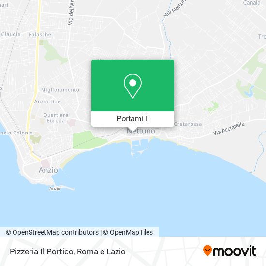 Mappa Pizzeria Il Portico