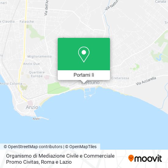 Mappa Organismo di Mediazione Civile e Commerciale Promo Civitas