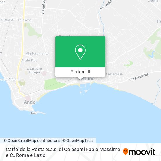 Mappa Caffe' della Posta S.a.s. di Colasanti Fabio Massimo e C.