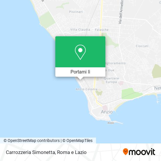 Mappa Carrozzeria Simonetta