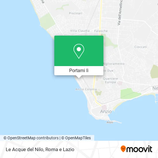 Mappa Le Acque del Nilo