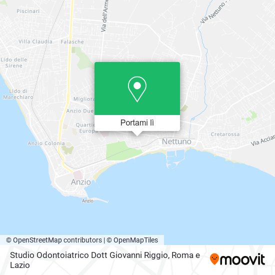 Mappa Studio Odontoiatrico Dott Giovanni Riggio