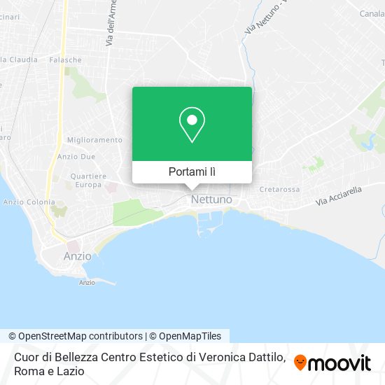 Mappa Cuor di Bellezza Centro Estetico di Veronica Dattilo