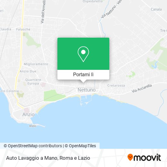 Mappa Auto Lavaggio a Mano