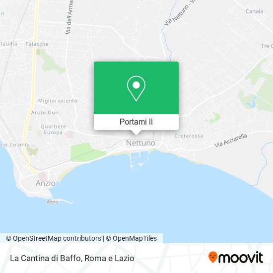 Mappa La Cantina di Baffo