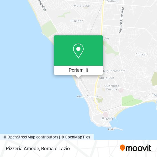 Mappa Pizzeria Amede