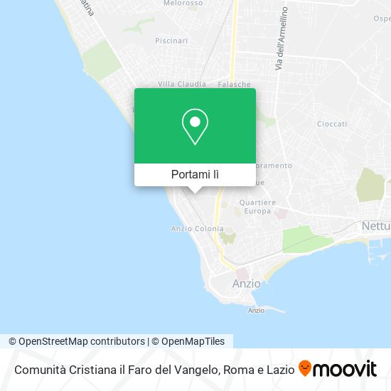 Mappa Comunità Cristiana il Faro del Vangelo