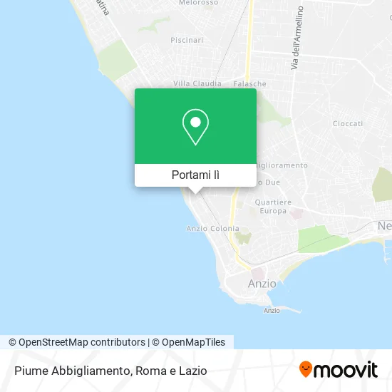 Mappa Piume Abbigliamento