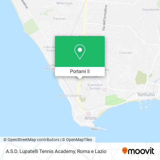 Mappa A.S.D. Lupatelli Tennis Academy