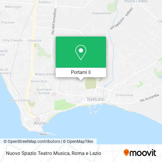 Mappa Nuovo Spazio Teatro Musica