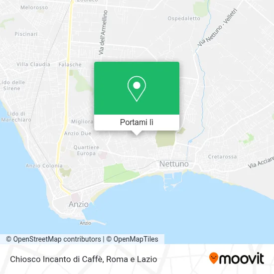 Mappa Chiosco Incanto di Caffè