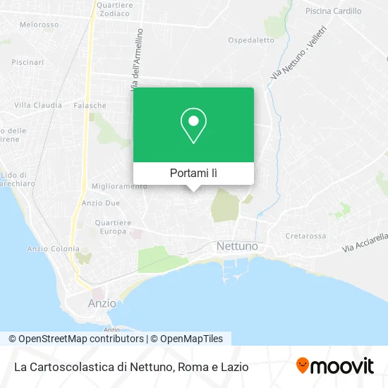 Mappa La Cartoscolastica di Nettuno