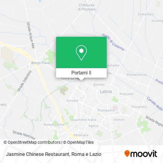 Mappa Jasmine Chinese Restaurant