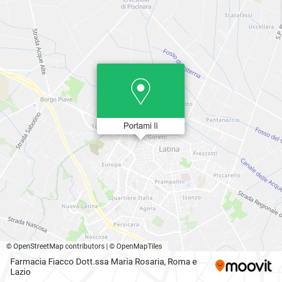 Mappa Farmacia Fiacco Dott.ssa Maria Rosaria