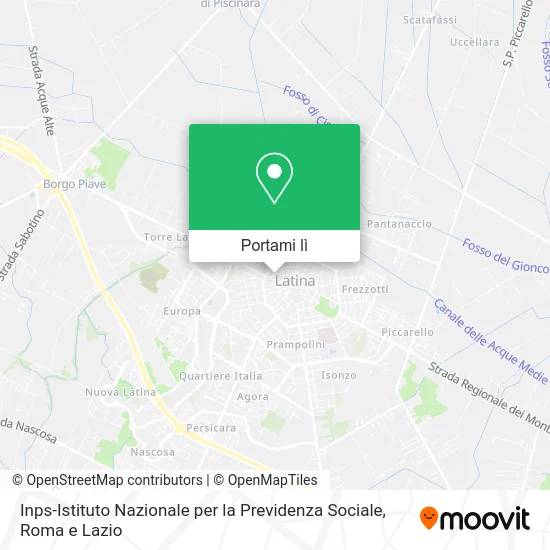 Mappa Inps-Istituto Nazionale per la Previdenza Sociale