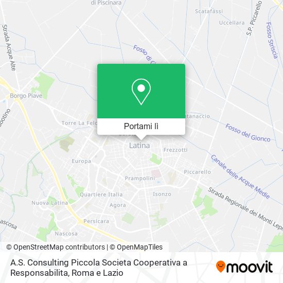 Mappa A.S. Consulting Piccola Societa Cooperativa a Responsabilita