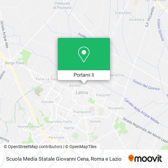 Mappa Scuola Media Statale Giovanni Cena