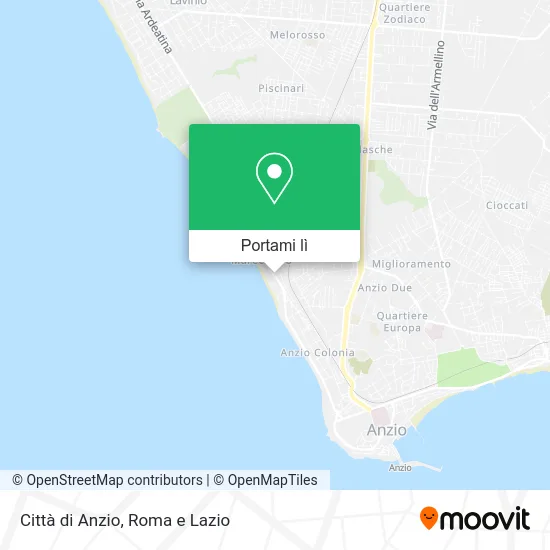 Mappa Città di Anzio
