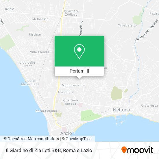 Mappa Il Giardino di Zia Leti B&B