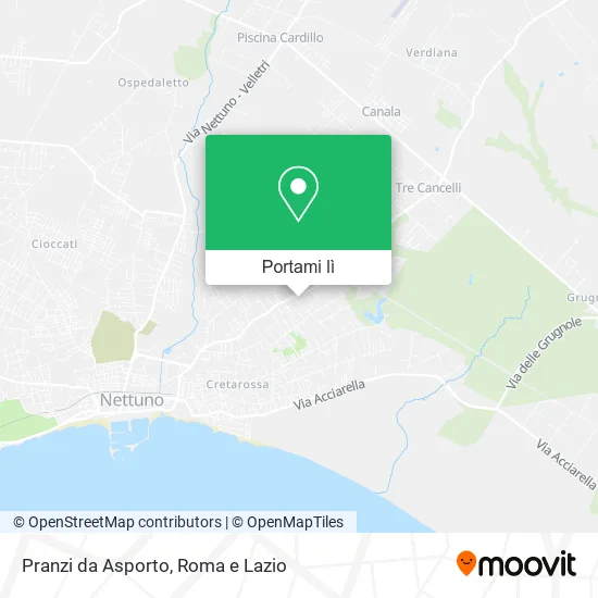 Mappa Pranzi da Asporto