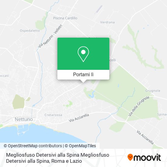 Mappa Megliosfuso Detersivi alla Spina Megliosfuso Detersivi alla Spina