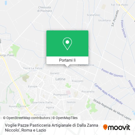 Mappa Voglie Pazze Pasticceria Artigianale di Dalla Zanna Niccolo'