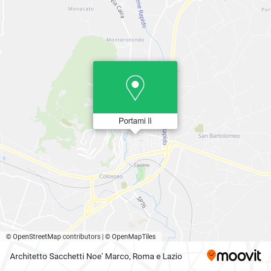 Mappa Architetto Sacchetti Noe' Marco
