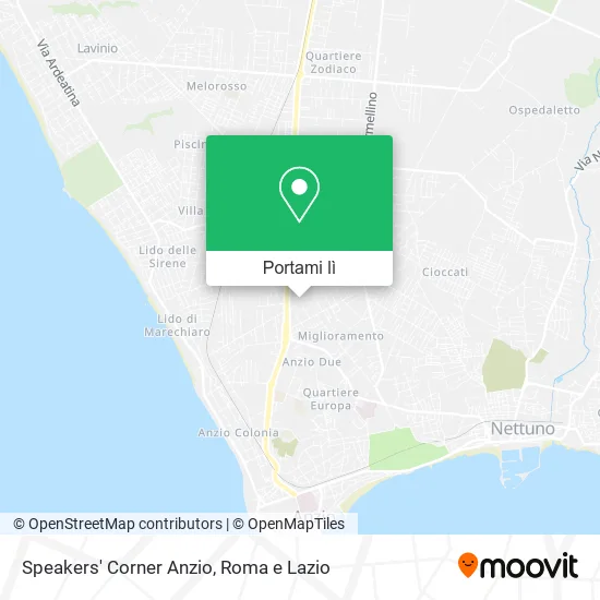 Mappa Speakers' Corner Anzio