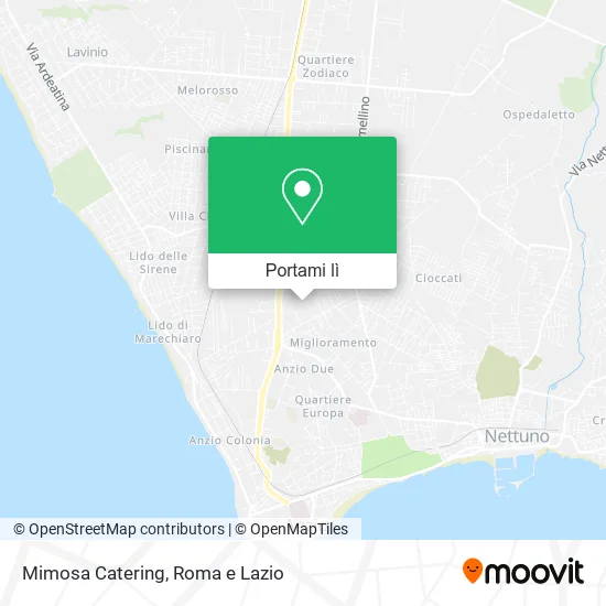 Mappa Mimosa Catering