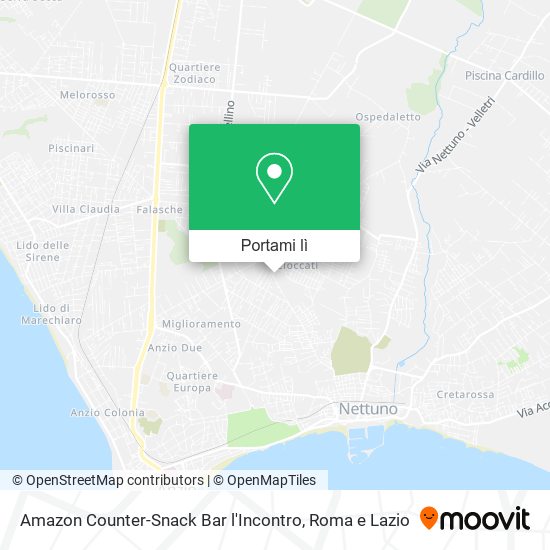 Mappa Amazon Counter-Snack Bar l'Incontro