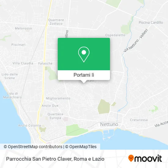 Mappa Parrocchia San Pietro Claver