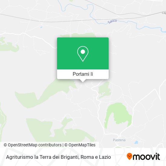 Mappa Agriturismo la Terra dei Briganti