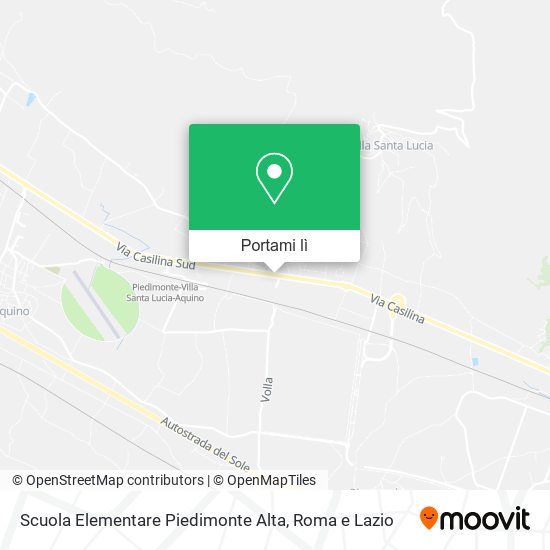 Mappa Scuola Elementare Piedimonte Alta