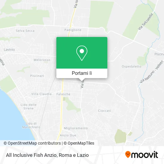 Mappa All Inclusive Fish Anzio