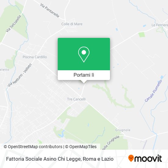 Mappa Fattoria Sociale Asino Chi Legge
